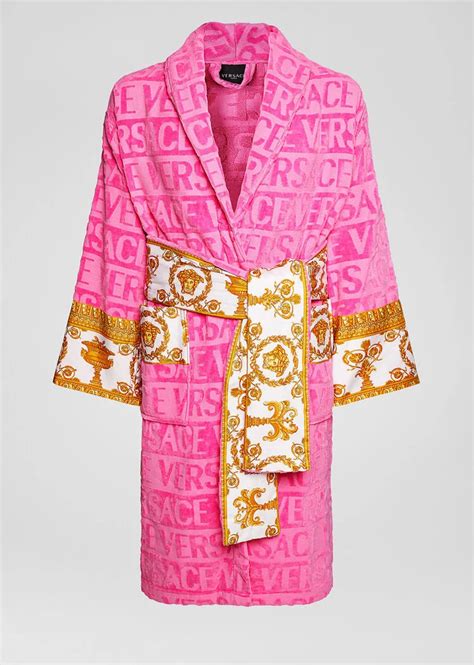 versace pink robe replica|Versace robe discount.